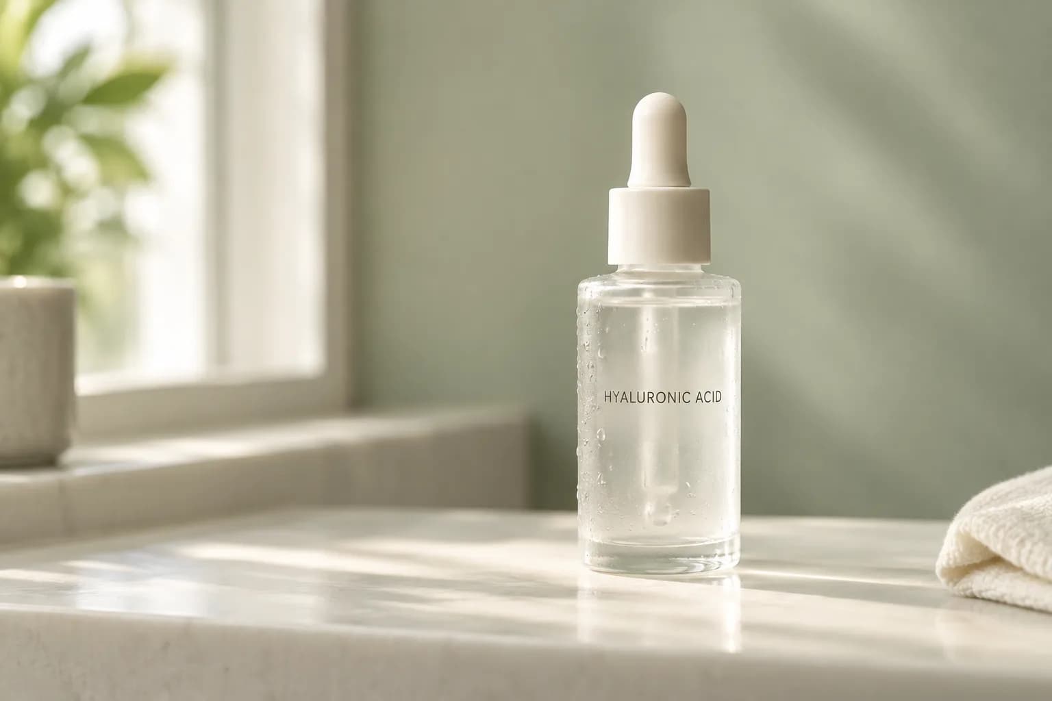 Hyaluronic Acid skincare serum bottle