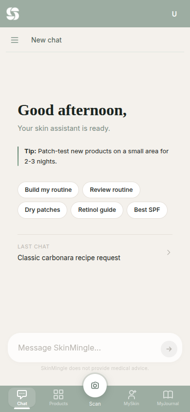AI skincare advisor